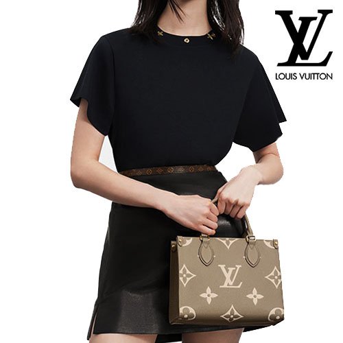 LOUIS VUITTON Bicolor Monogram Empreinte Onthego PM Tote Bag M45779