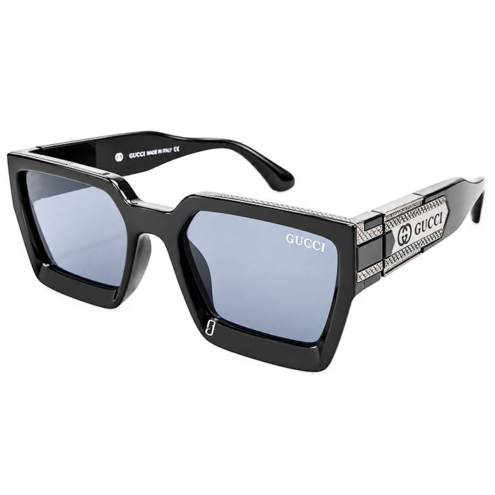 Gucci Black Square Frame Premium Sunglasses
