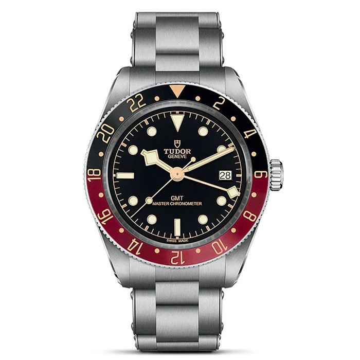 Tudor  BLACK BAY 58 GMT 39mm steel case, Black and burgundy bezel Men Watch