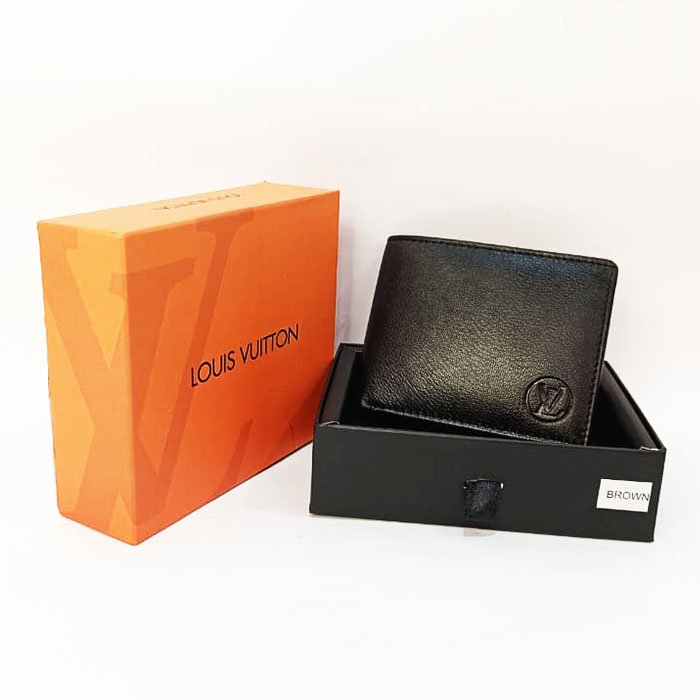 Louis Vuitton Dark Brown Leather Wallet
